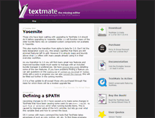 Tablet Screenshot of blog.macromates.com